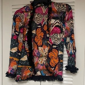 Alberto Makali Multicolor Butterfly Blouse